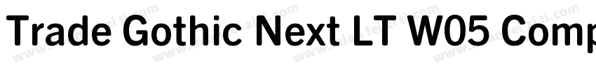 Trade Gothic Next LT W05 Comp字体转换